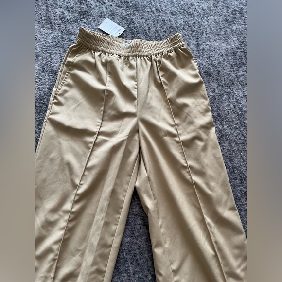 Cotton On Drew Wide Leg Linen Taupe Pants Size 0 NWT - Picture 2 of 7